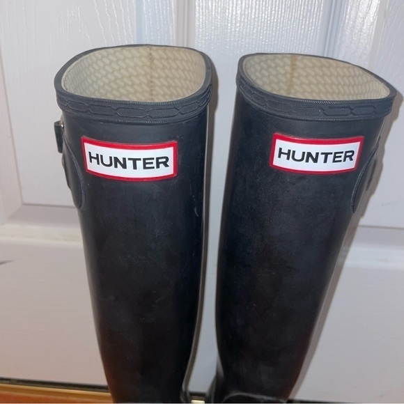 Hunter Size 5 Tall Rain Boots - Matte Black - Picture 3 of 8